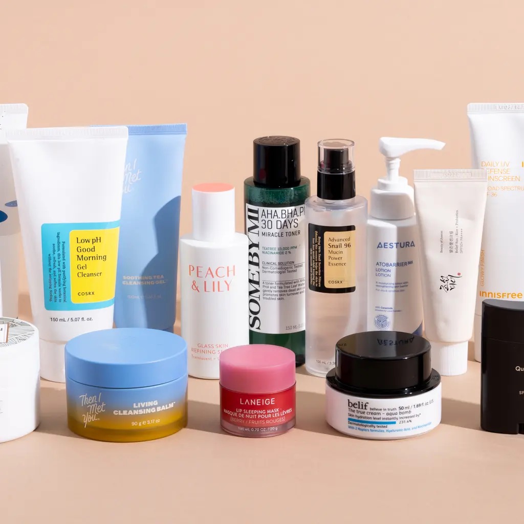 Marcas de skincare coreanas como Laneige, COSRX