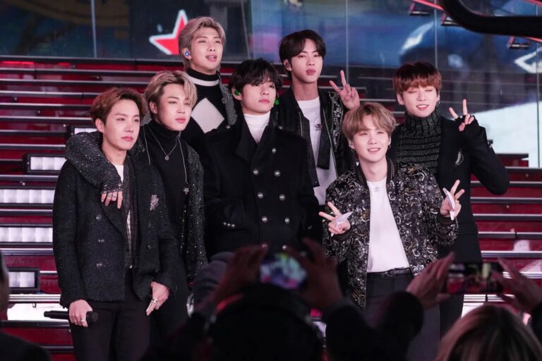 BTS em Nova York no Central Park em 2021.